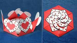 This 14th february falls on friday, meaning that the kids will be. Diy Valentine Card Hexagon Shape Heart Message Card Youtube