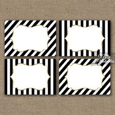 Black And White Labels Printable Black Gold Blank Labels Nametags Nifty Printables Black Gold Party Black And White Party Decorations Black Gold Jewelry