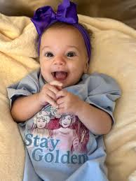 She is 4 months, congratulations baby girl 👶 🍾🍾🎂🎁 #NBC