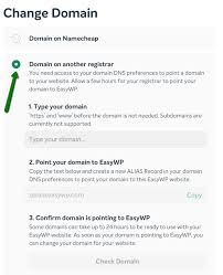 How To Change Domain For A Wordpress Site Created With Easywp Easywp Namecheap Com