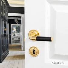 Explore our vast selection of brass door handles great prices, free shipping Funkis Door Handle Interior Brass And Black Bakelite Ornamented Model 383 Funkis Door Handles Villahus
