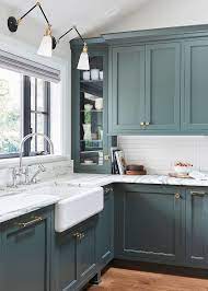 We Want These Green Kitchen Cabinets Stat Kitchen Color Trends Kitchen Remodel Kitchen Interior