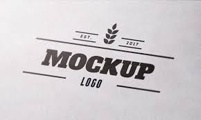Close Up Textured Paper Logo Mockup Logo Mockup Free Logo Mockup Paper Logo