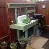 Better homes and gardens trestle collection potting bench: 1