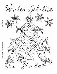 Winter Solstice Yule Crafts Coloring Pages Christmas Coloring Pages