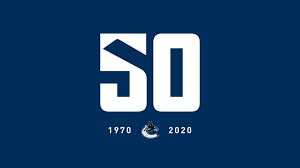 Vancouver canucks flying v social media icon. Canucks Unveil 50th Season Celebration Logo