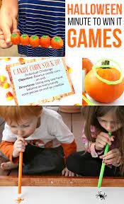 The Most Fun Halloween Minute To Win It Games Fun Halloween Games Fun Halloween Party Games Halloween Games For Kids