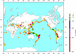 Deprem terimi olarak volkanik deprem: Yeryuzunde Volkan Ve Depremlerin Dagilisi Ulkeler Atlasi