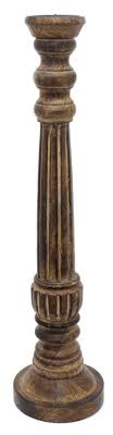 You can find the traditional wooden pillar candle holders in set of 3, tall candle holders, medium and small to fill in a good space and give a collective look. Carousel Home And Gifts Traditional Wooden Pillar Candle Holder Extra Large Decorative Candle Stick Buy Online In Indonesia At Desertcart Id Productid 179182978