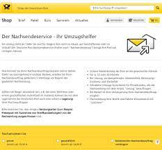Die deutsche post bietet einen. Nachsendeauftrag Online Formular Ausfullen Deutsche Post