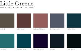 Couleur Un Mur Fonce Poligom Peinture Little Greene Palette De Couleurs Bleu Couleur