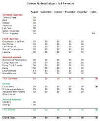 Free College Student Budget Download Tip Junkie