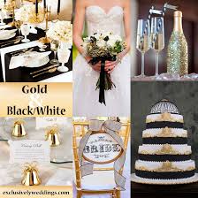 Black And White Wedding Theme Black And White Wedding Colors Seven Glorious Combinations Exclusively Weddings Black Wedding Themes Gold Wedding Colors Wedding Colors
