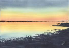 1 — paint the gradient of the sky at twilight. Pin On Wc Landscape