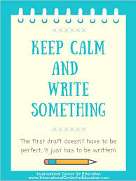 Keep Calm Write On Poster 11x17 Ice Collaborate Writing Prompts For Kids Kids Writing Writing A Book