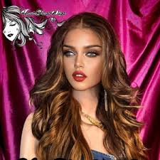 Peluca rubia caramelo