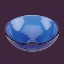 textured frosted blue glass vessel sink