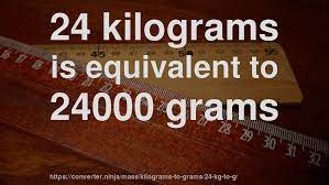 24 Kg To G How Much Is 24 Kilograms In Grams Convert