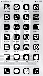 Ios 14 Black Icons 108 Iphone Aesthetic App Icons In 2020 Black App Black Aesthetic App Store Icon