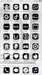 Ios 14 black and white app icons. Aesthetic Black Ios 14 App Icons Pack 108 Icons 1 Color Black App Icons Aesthetic Ios Home Screen Pack Black App Iphone Photo App App Icon