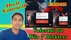Diskless Setup How To Install Valorant Fix On Windows 7 Diskless Setup Tagalog Youtube