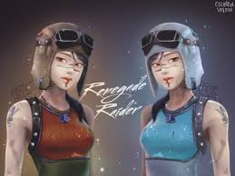 In the v8.10, renegade raider was given a new checkered style. Jennie Lee Colorful Sketch Renegade Raider Fortnite