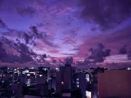 tumblr purple city aesthetic sunset city purple sunset