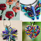 Family Friendly Glass fusion necklace class event image