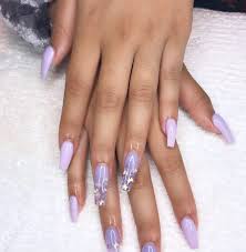 Black And Purple Butterfly Nails Acrylic Nails Purple Purple Acrylic Nails Lilac Nails Matte Purple Nails