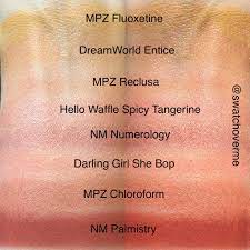 Yellow Orange Indie Blush My Pretty Zombie Notoriously Morbid Hello Waffle Darling Girl Dreamworld Cosmetics Pretty Zombie Cosmetic Glitter Blush