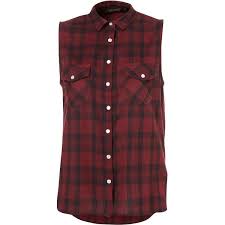 Black And Red Checkered Shirt Sleeveless Check Shirt Black Plaid Shirt Red Checked Shirt Red Checkered Shirt