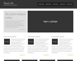 This template can easily be used on a blog. Basic 86 Free Html5 Template Html5 Templates Os Templates