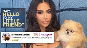 Rob Kardashian Trolls Sister Kim S Lingerie Instagram Post With A Funny Comment Entertainment Tonight Kim kardashian stole kourtney kardashian's dog and she wants her back.