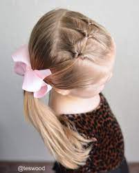 Three Flips Into A Side Ponytail Cute And Simple Toddler Style Side Ponytail Hairstyles Little Girl Hairstyles Baby Girl Hairstyles