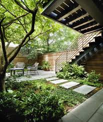 Landscape Architect Visit A Leafy Garden In Park Slope In Brooklyn Gardenista Townhouse Garden Courtyard Gardens Design Privacy Landscaping