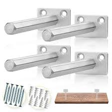 Batoda Floating Shelf Bracket 4 Pcs Galvanized Steel Blind Shelf Supports Hidden Brackets F In 2020 Floating Shelf Brackets Floating Shelf Fixings Shelf Brackets