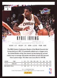 It was a struggle for kd to find his shots. Kyrie Irving 2012 13 Panini Prizm Autographs Prizms 4 Rc Pristine Auction