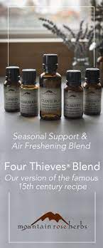 Diy Four Thieves Essential Oil Blend For Wellness Recipe Thieves Essential Oil Thieves Oil Recipe Mountain Rose Herbs