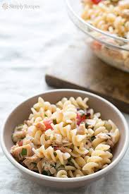 Mediterranean Tuna Pasta Recipe Simplyrecipes Com Recipe Cold Pasta Salad Recipes Tuna Pasta Recipe Pasta Salad Recipes