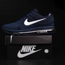 Nike Air Max 2017 Dark Blue White Logo Men Shoes Chaussures Nike Chaussures Homme Chaussure