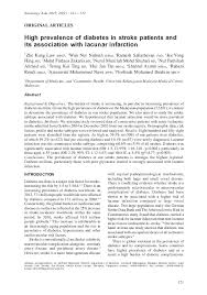 Stroke is the third leading cause of death in the united states after heart disease and cancer. Pdf High Prevalence Of Diabetes In Stroke Patients And Its Association With Lacunar Infarction Ramesh Sahathevan Academia Edu