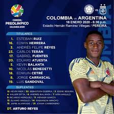 Check spelling or type a new query. Preolimpico Sub 23 Titular De Colombia Contra Argentina