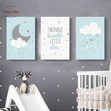 Nursery Wall Art Canvas Painting Abc Alphabet Number Dinosaur Nordic Posters And Prints Wall Pictures Baby Kids Room Decoration Blue Wall Art Canvas Wall Art Quotes Living Room Art Prints