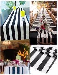 Black And White Table Runner Stripe Satin Table Runner 12 X108 Striped Print Wedding Party Made In Usa Elenalinens Fall Wedding Decorations Wedding Decorations Wedding Table