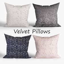 Decorative Pillows Set 012 3d Model In 2020 Decorative Pillow Sets Decorative Pillows Pillow Set