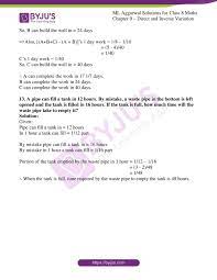 To convert 3500 minutes into days we have to multiply 3500 by the conversion factor in order to get the time amount from minutes to days. Ml Aggarwal Solutions For Class 8 Chapter 9 Direct And Inverse Variation Get Free Pdf