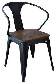 Maybe you would like to learn more about one of these? Amerihome Dchairbwt Loft Black Metal Dining Chairs With Wood Seat Set Of 4 Transitional Outdoor Dining Sets By Virventures Houzz