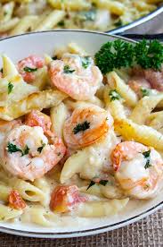 Garlic Shrimp Pasta Bake Recipe Baked Pasta Recipes Recipes Shrimp Pasta Bake