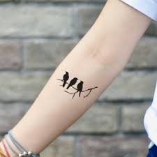 If you have high spirits and enjoy creatures that fly, you may want to get a bird tattoo. Three Little Birds Temporary Tattoo Sticker Ohmytat