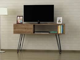 Dekorister Lara Metal Ayakli Tv Unitesi Ceviz Kapida Odeme Mobilya Duvar Uniteleri Furniture